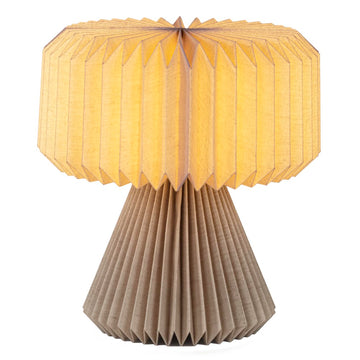 Zelda 12.8" Modern Art Deco Paper Pleated Shade Accent LED Table Lamp